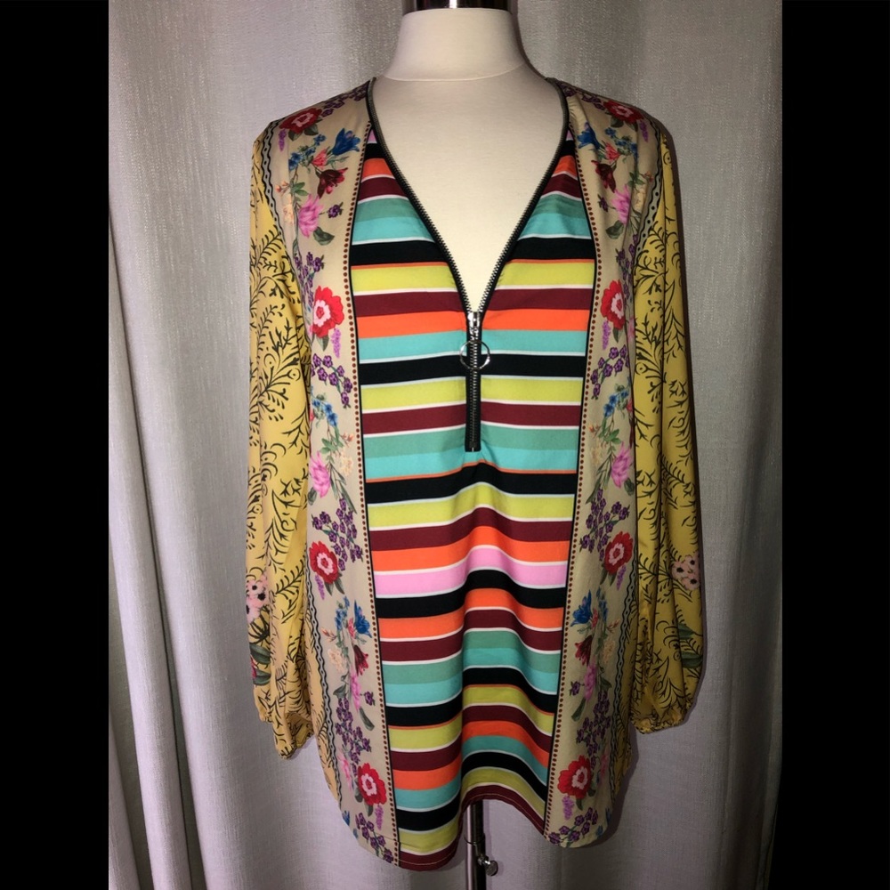 Colorful boho top